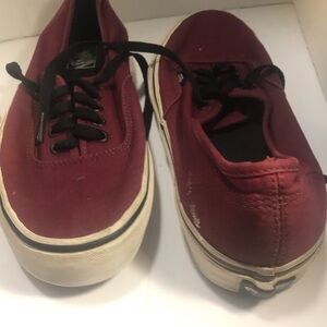 Vans Men's Dark Red Sneakers